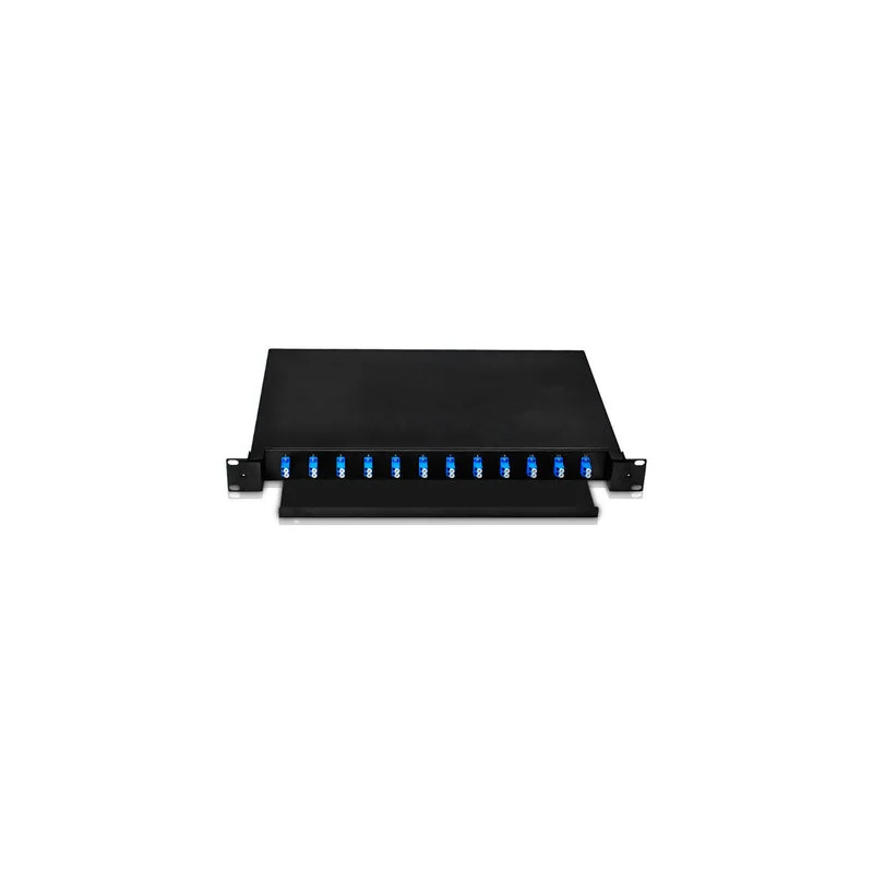 Кросс оптический Aixton AXT-ODF-24 — 19", 1U, 24 порта SC/UPC, выдвижной, металл