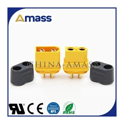 Силовой разъём AMASS XT60H, 30 А, под провод 12 AWG