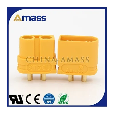 Силовой разъём AMASS XT60U, 30 А, под провод 12 AWG