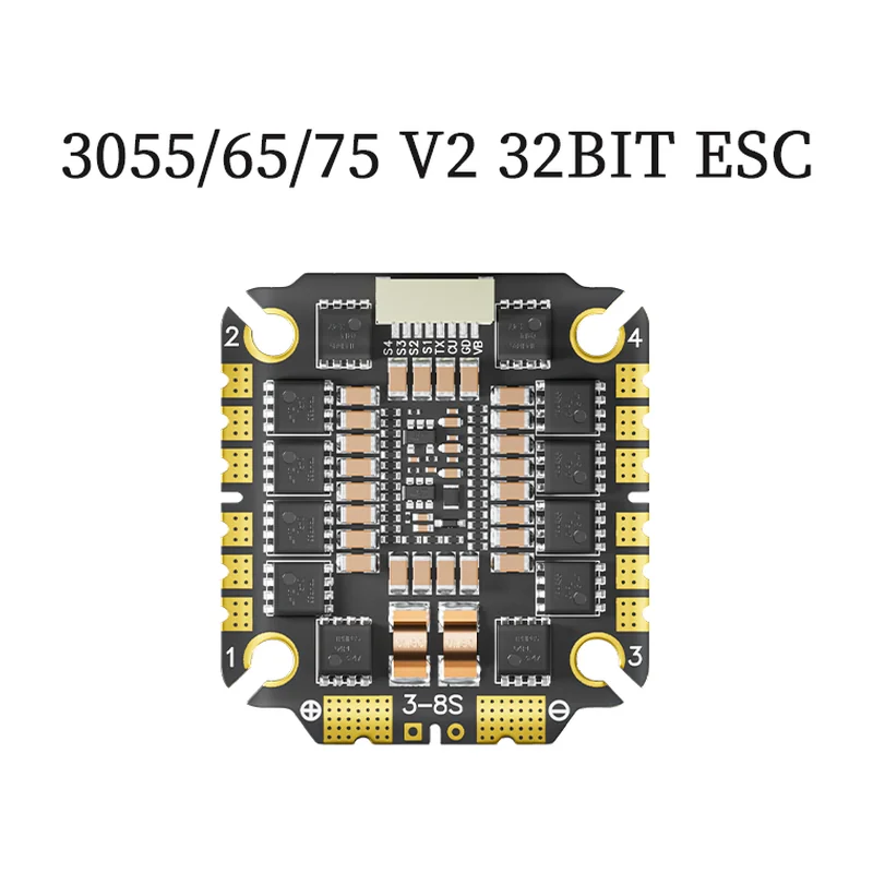 Регулятор хода Aocoda RC 3055/3065/3075 AM32, 4-в-1, 55/65/75 А, 30×30 мм