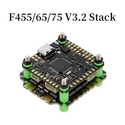 Стек Aocoda RC F455/65/75 V3.2, контроллер F405 V3.2 и регулятор AM32, 55/65/75 А