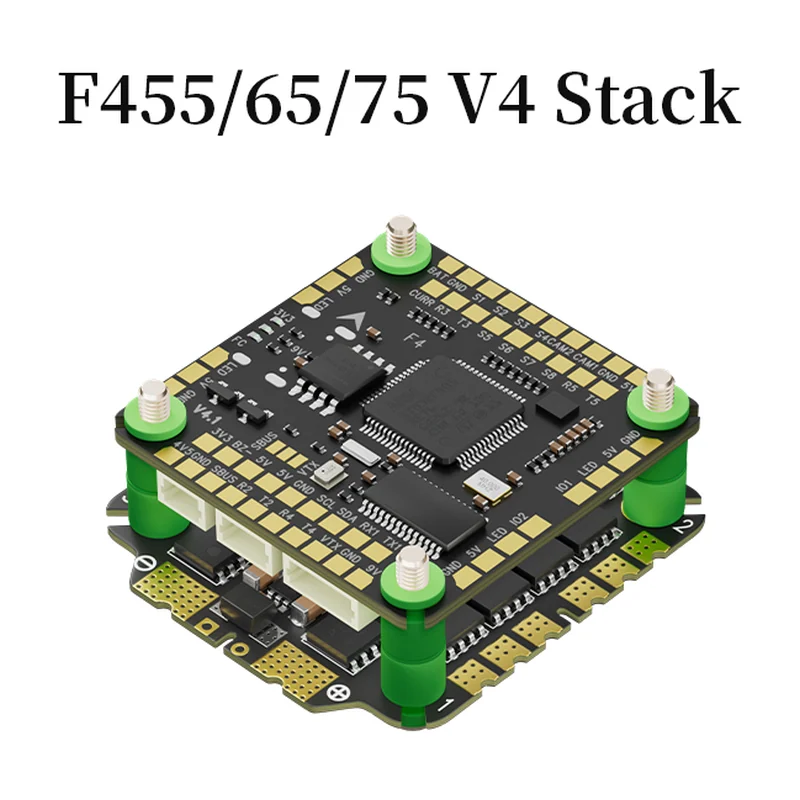 Стек Aocoda RC F455/65/75 V4, контроллер F405 V4 и регулятор AM32, 55/65/75 А
