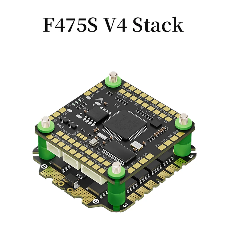 Стек Aocoda RC F475S V4, контроллер F405 V4 и регулятор Bluejay, 75 А