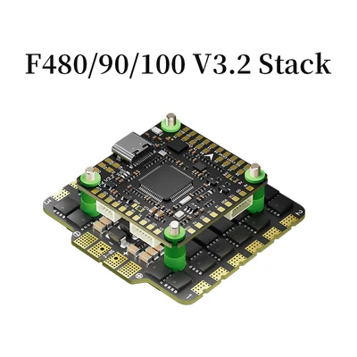Стек Aocoda RC F480/90/100 V3.2, контроллер F405 V3.2 и регулятор AM32, 80/90/100 А