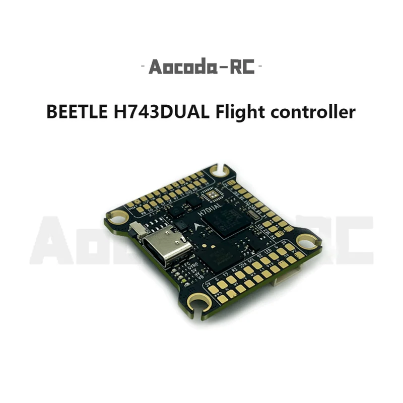 Полётный контроллер Aocoda RC H743, STM32H743, чёрный ящик 128 МБ, 3–6S