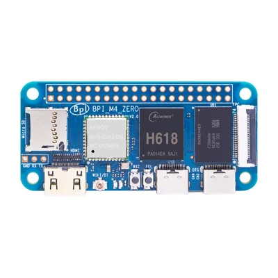 Одноплатный компьютер Banana Pi BPI-M4 Zero, Allwinner H618, 65 × 30 мм