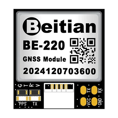 GNSS-модуль Beitian BE-220, M10050, GPS/BDS/Galileo, 22 × 20 мм, 5,3 г