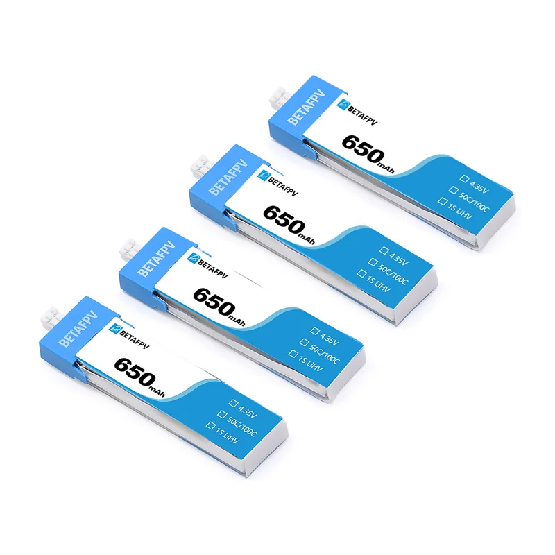 Аккумулятор для FPV BETAFPV 650mAh 1S 50C HV Battery (4 PCS)