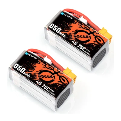 Аккумуляторы BETAFPV LiPo 3S/4S 850 мА·ч 75C, 2 шт.