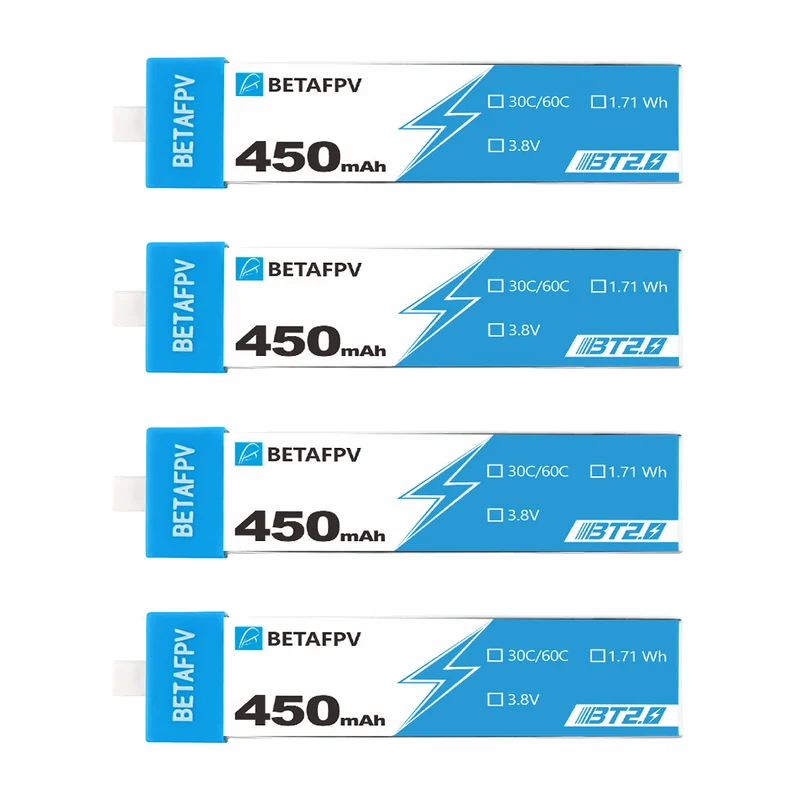 Аккумулятор для FPV BETAFPV BT2.0 450mAh 1S 30C Battery (4PCS)