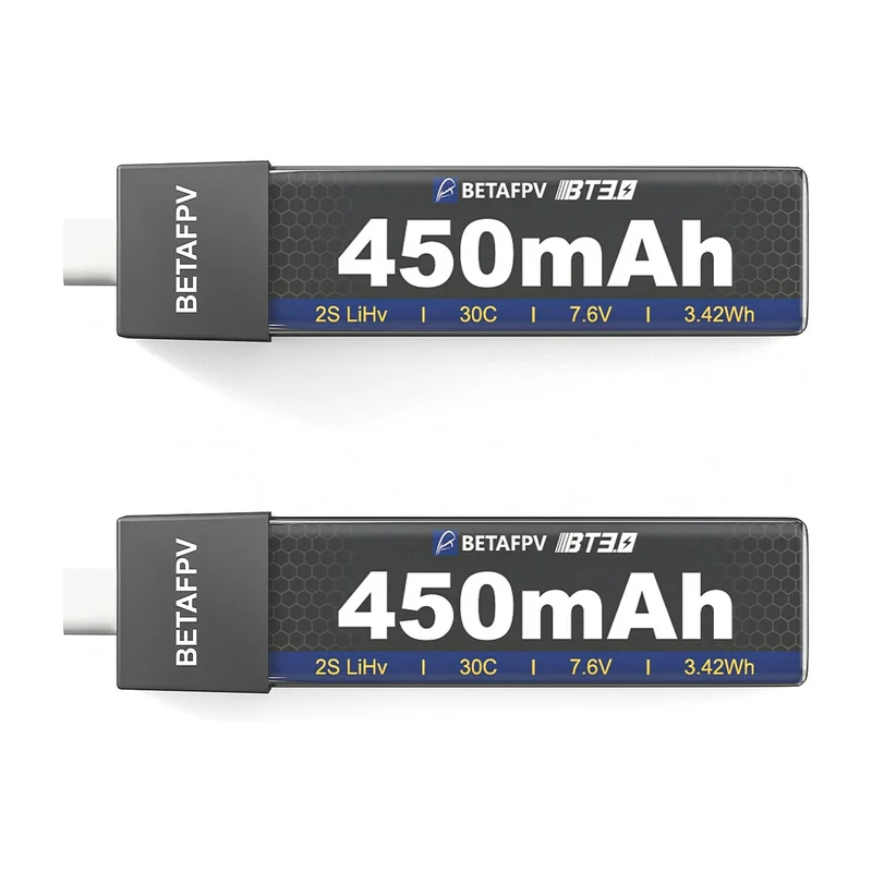 Аккумулятор для FPV BETAFPV BT3.0 450mAh 2S Battery (2PCS)