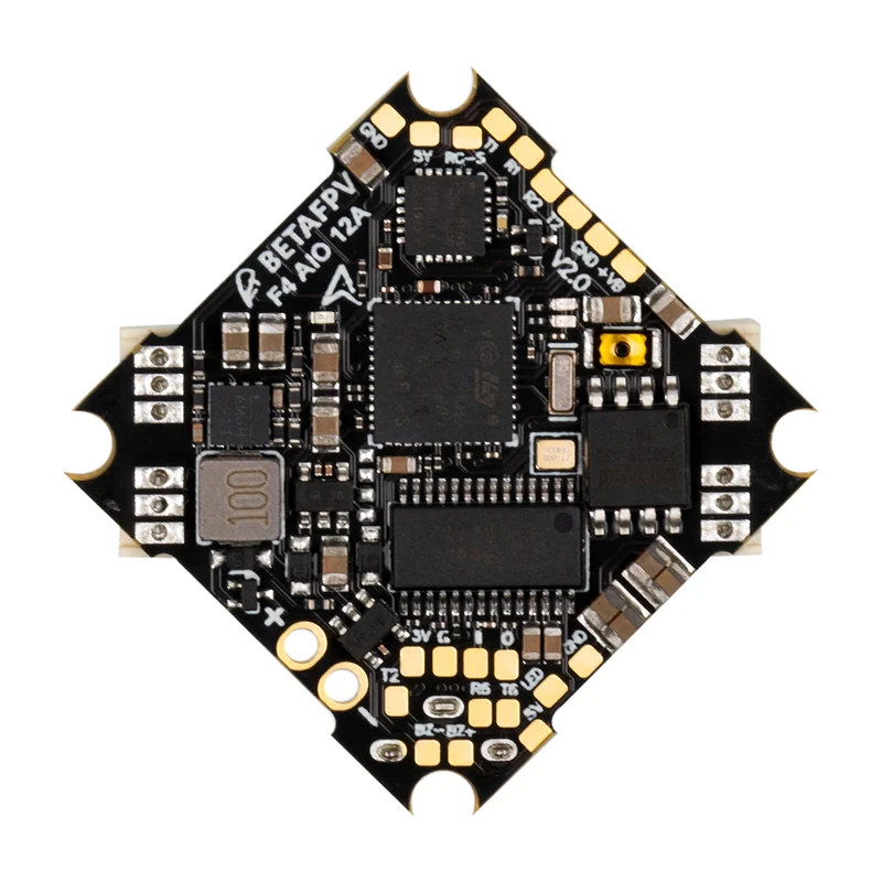 Полётный контроллер BETAFPV F4 2-4S AIO Brushless Flight Controller 12A V2 (BLHeli_S)