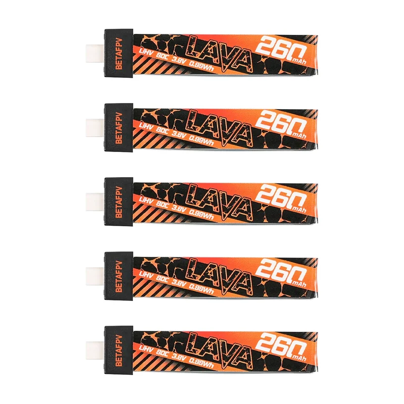 Аккумулятор для FPV BETAFPV LAVA 1S 260mAh 80C Battery (5PCS)