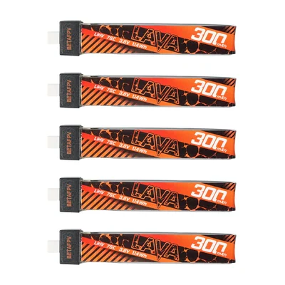 Аккумуляторы BETAFPV LAVA 1S 300 мА·ч 75C, 5 шт.