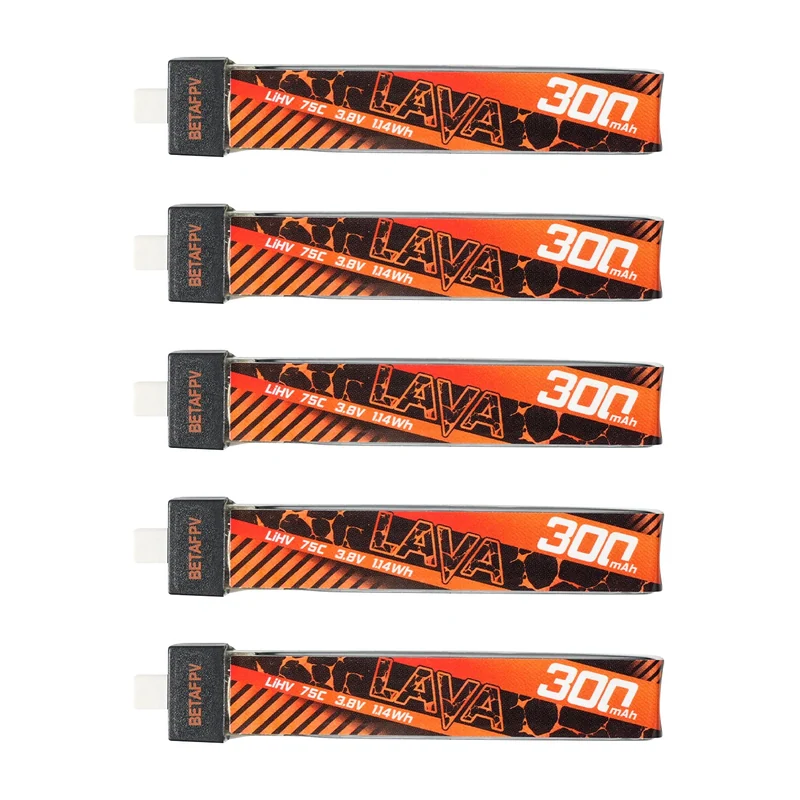Аккумулятор для FPV BETAFPV LAVA 1S 300mAh 75C Battery (5PCS)