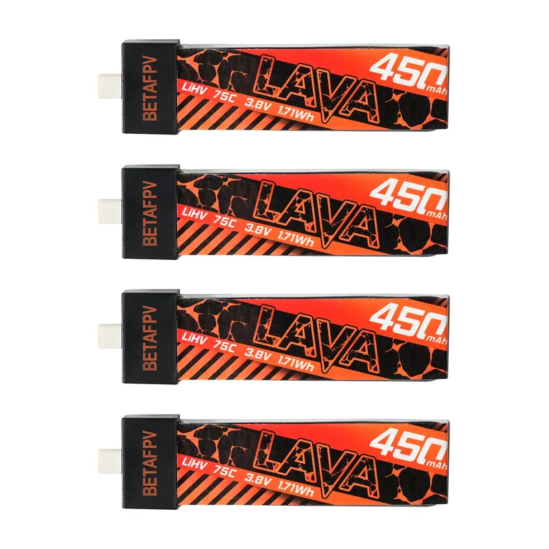 Аккумулятор для FPV BETAFPV LAVA 1S 450mAh 75C Battery (4PCS)