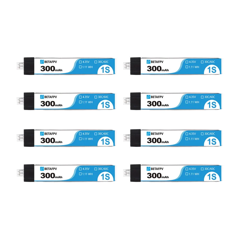 Аккумулятор для FPV BETAFPV PH2.0 300mAh 1S 30C Battery (8PCS)