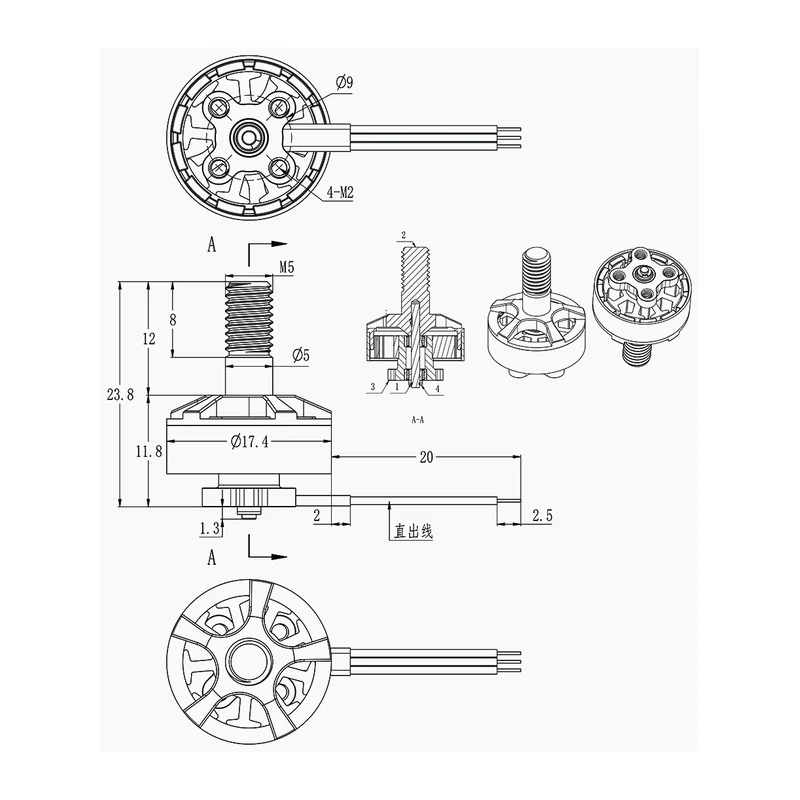 Мотор BrotherHobby Returner R3 1404, 2900/3650KV