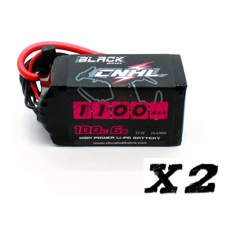Аккумулятор для FPV CNHL Black Series, 1100 мА·ч, 22,2 В, 6S, разъём XT60