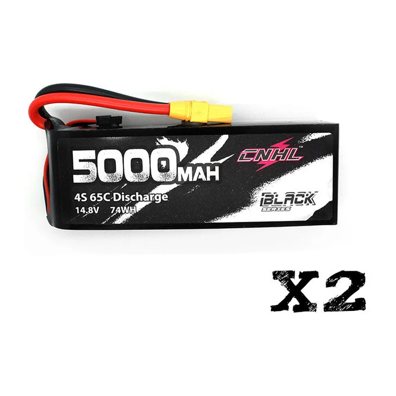 Аккумулятор для FPV CNHL Black Series, 5000 мА·ч, 14,8 В, 4S, 65C, разъём xt90
