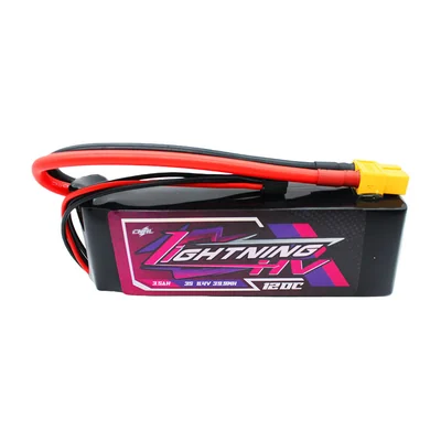 Аккумуляторы CNHL Lightning LiHV 3S, 4S и 6S, 3200–3500 мА·ч, 120C, разъём XT60