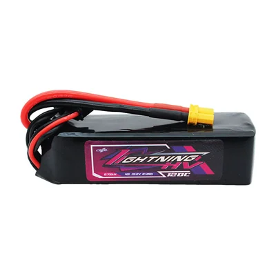 Аккумулятор для FPV CNHL Lightning LiHV, 750 мА·ч, 15,2 В, 4S, 120C, разъём XT30
