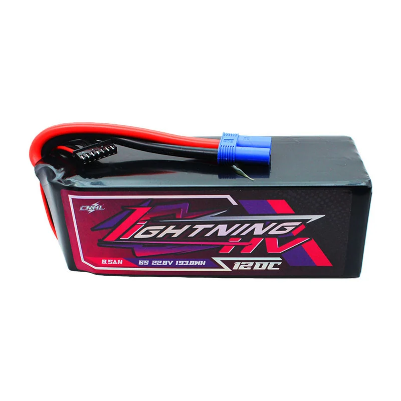 Батарея тяговая CNHL Lightning LiHV, 8500 мА·ч, 22,8 В, 6S, 120C, разъём EC5