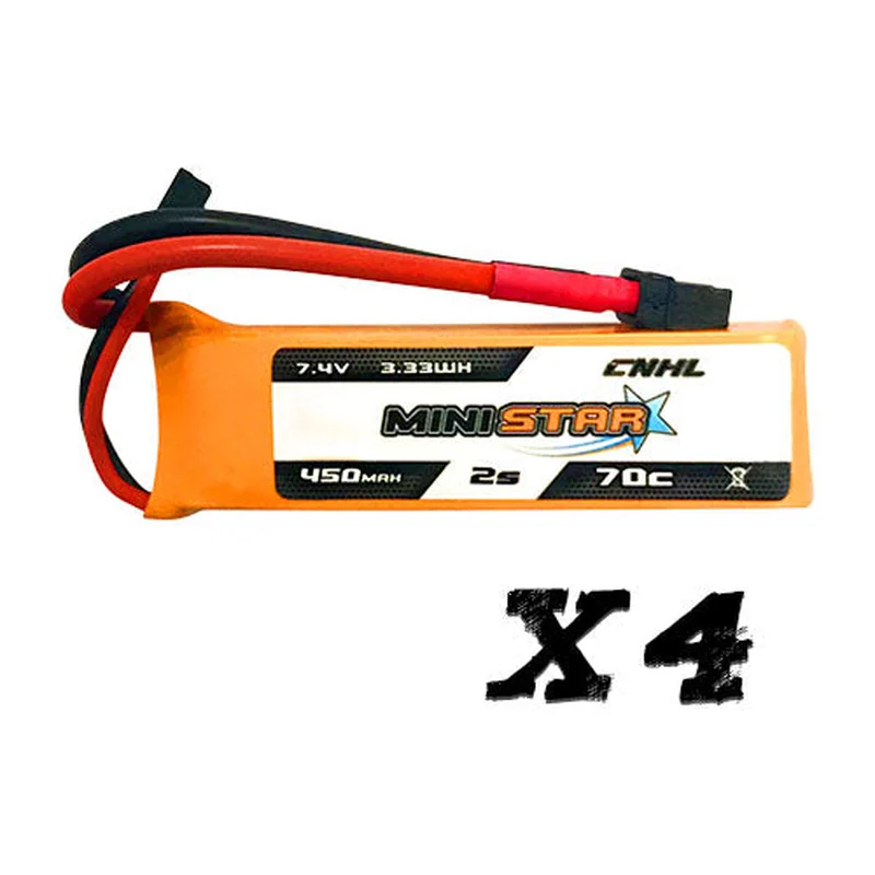 Аккумулятор для FPV CNHL MiniStar, 450 мА·ч, 7,4 В, 2S, 70C
