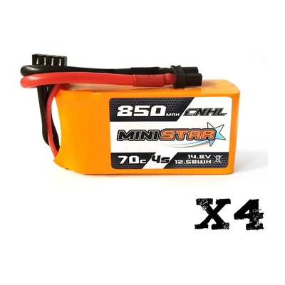 Аккумуляторы CNHL MiniStar 3S, 4S и 6S, 350–850 мА·ч, 70C