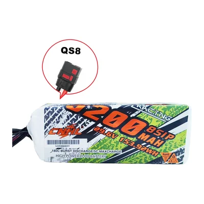 Аккумуляторы CNHL Racing Series 7S и 8S, 5200–6200 мА·ч, 90C, разъём QS8