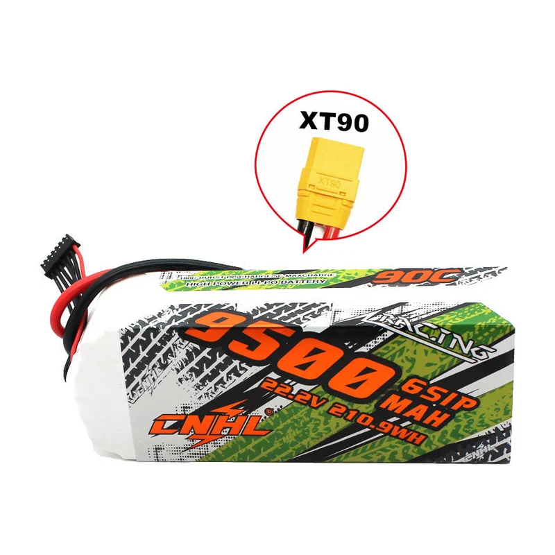 Батарея тяговая CNHL Racing Series, 9500 мА·ч, 22,2 В, 6S, 90C, разъём XT90