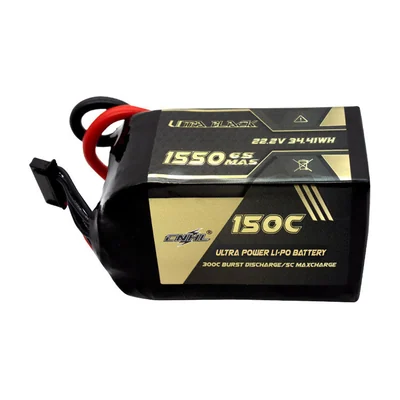 Аккумуляторы CNHL Ultra Black 4S и 6S, 1050–1550 мА·ч, 150C, разъём XT60