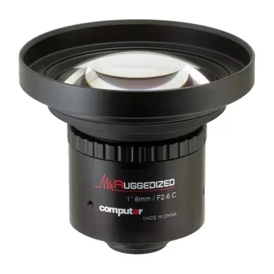 Объектив Computar V0826-MPZ-R, 8 мм, F2,6, C-mount, 20 Мп, виброустойчивый