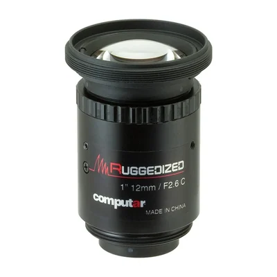 Объектив Computar V1226-MPZ-R, 12 мм, F2,6, C-mount, 20 Мп, виброустойчивый