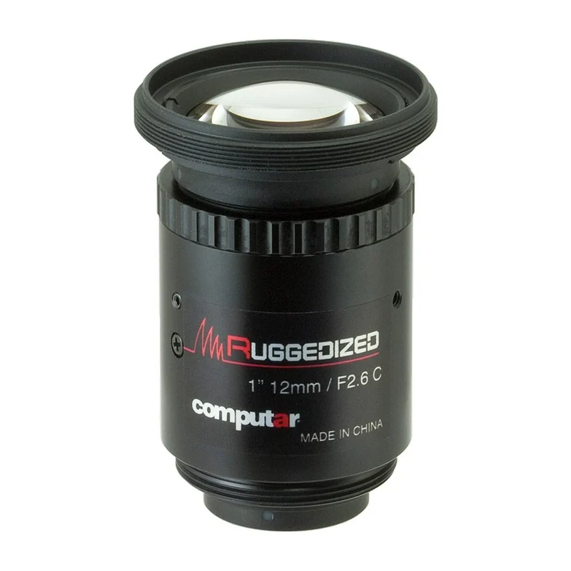Объектив Computar V1226-MPZ-R, 12 мм, F2,6, C-mount, 20 Мп, виброустойчивый