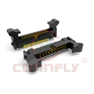 Вилка на плату с защёлками Connfly DS1011-02