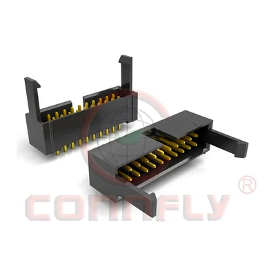 Вилка на плату в кожухе с защёлками Connfly DS1013-01