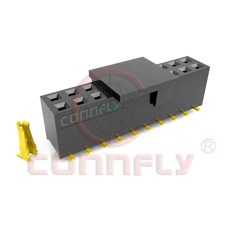Розетка штыревая Connfly DS1023-11 — шаг 2,54 мм, 2 ряда, SMD, высота 7,1 мм