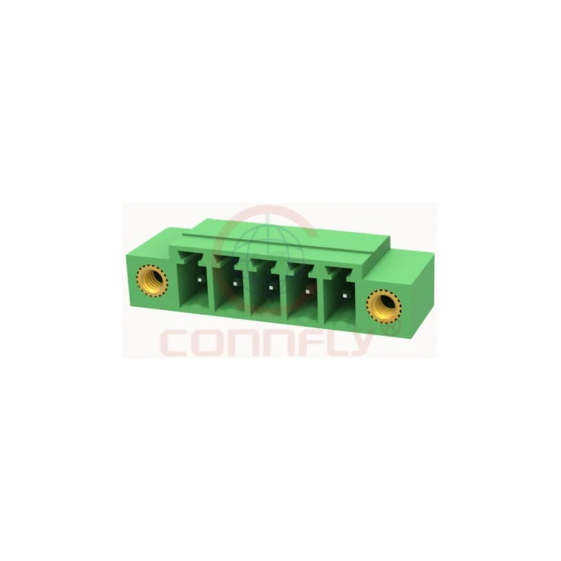 Клеммник разъёмный на плату Connfly DS1159-01 — шаг 3,50/3,81 мм, вертикальный, 8 А, 2–24 полюса