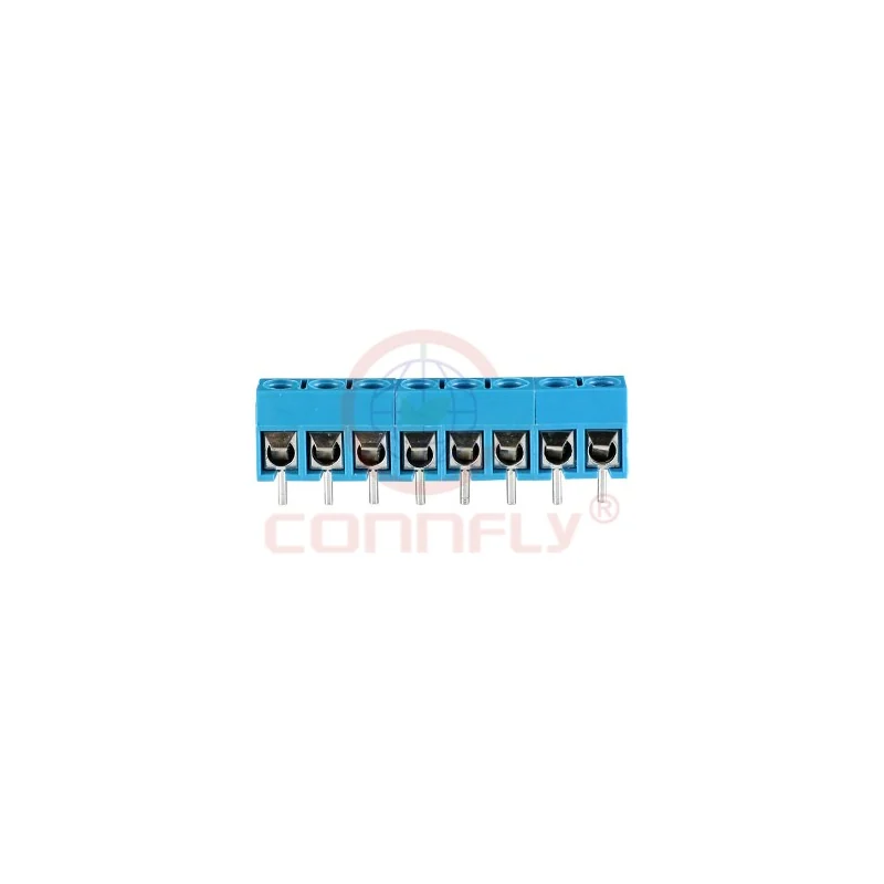 Клеммник винтовой на плату Connfly DS1159-04 — шаг 5,00 мм, вертикальный, 15 А, 2–24 полюса