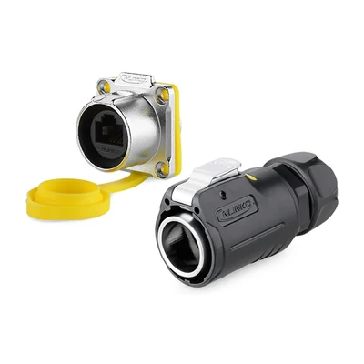 Разъём герметичный LP-24 RJ45, Ethernet 10 Гбит/с