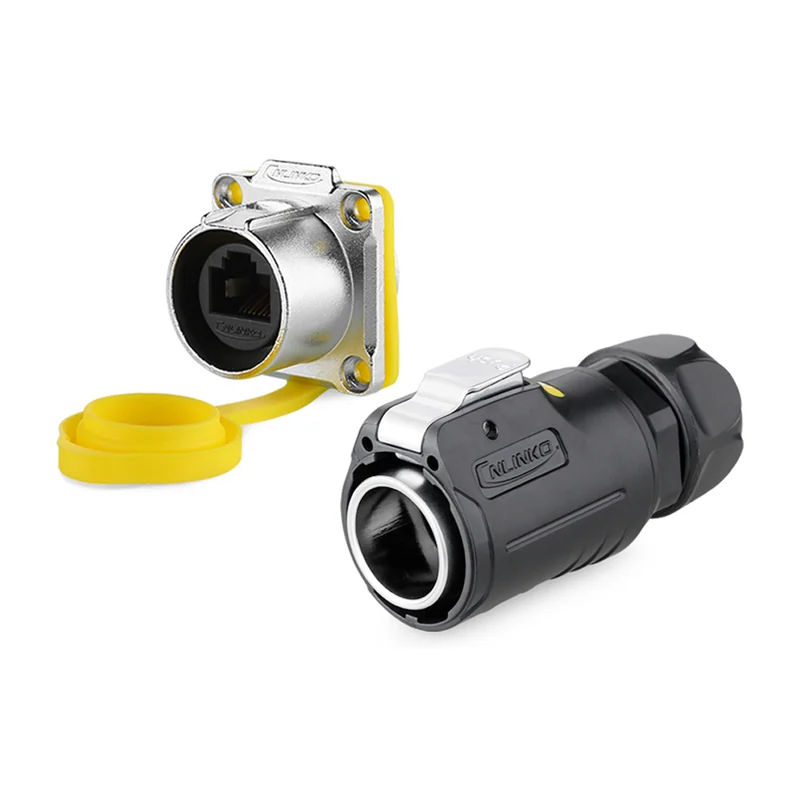 Разъём герметичный LP-24 RJ45, Ethernet 10 Гбит/с