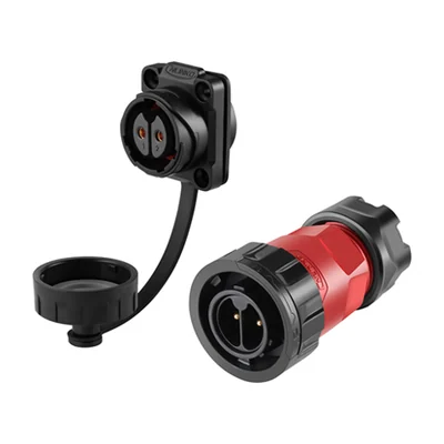 Разъём байонетный CNLINKO YM-20 2 контакта, 20 А, IP68
