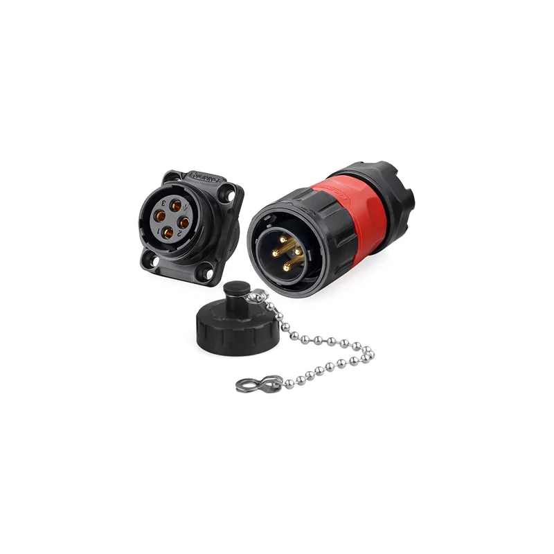 Разъём байонетный CNLINKO YM-20 4 контакта, 20 А, IP68