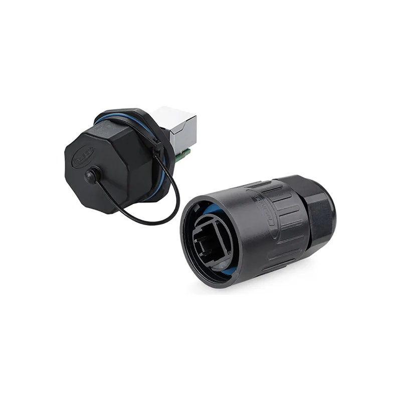 Разъём герметичный YT RJ45 круглый, резьбовая фиксация