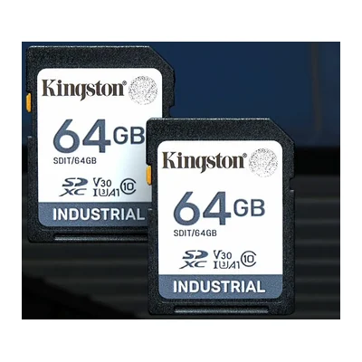 Карта SD Kingston Industrial 32 ГБ, −40…85 °C, SDIT/32GB