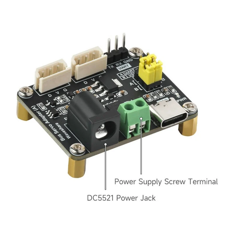 Драйвер и преобразователь DFRobot DRI0057 — Serial Bus Servo Driver Board (9-12.6V DC, Control up to 253 Servos)