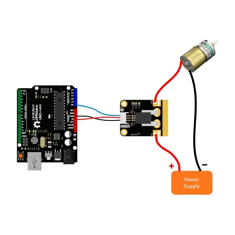 Датчик DFRobot SEN0098 — Analog Current Sensor 50A (AC/DC) V2