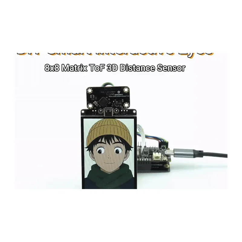 Датчик DFRobot SEN0628 — 8x8 Matrix ToF 3D Distance Sensor (I2C&UART, 3.5m Range, 60° FOV)