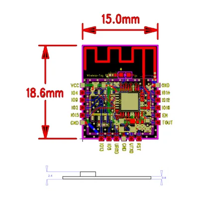 Модуль Wi-Fi DFRobot WT8266-S1 на ESP8266 (TEL0109)